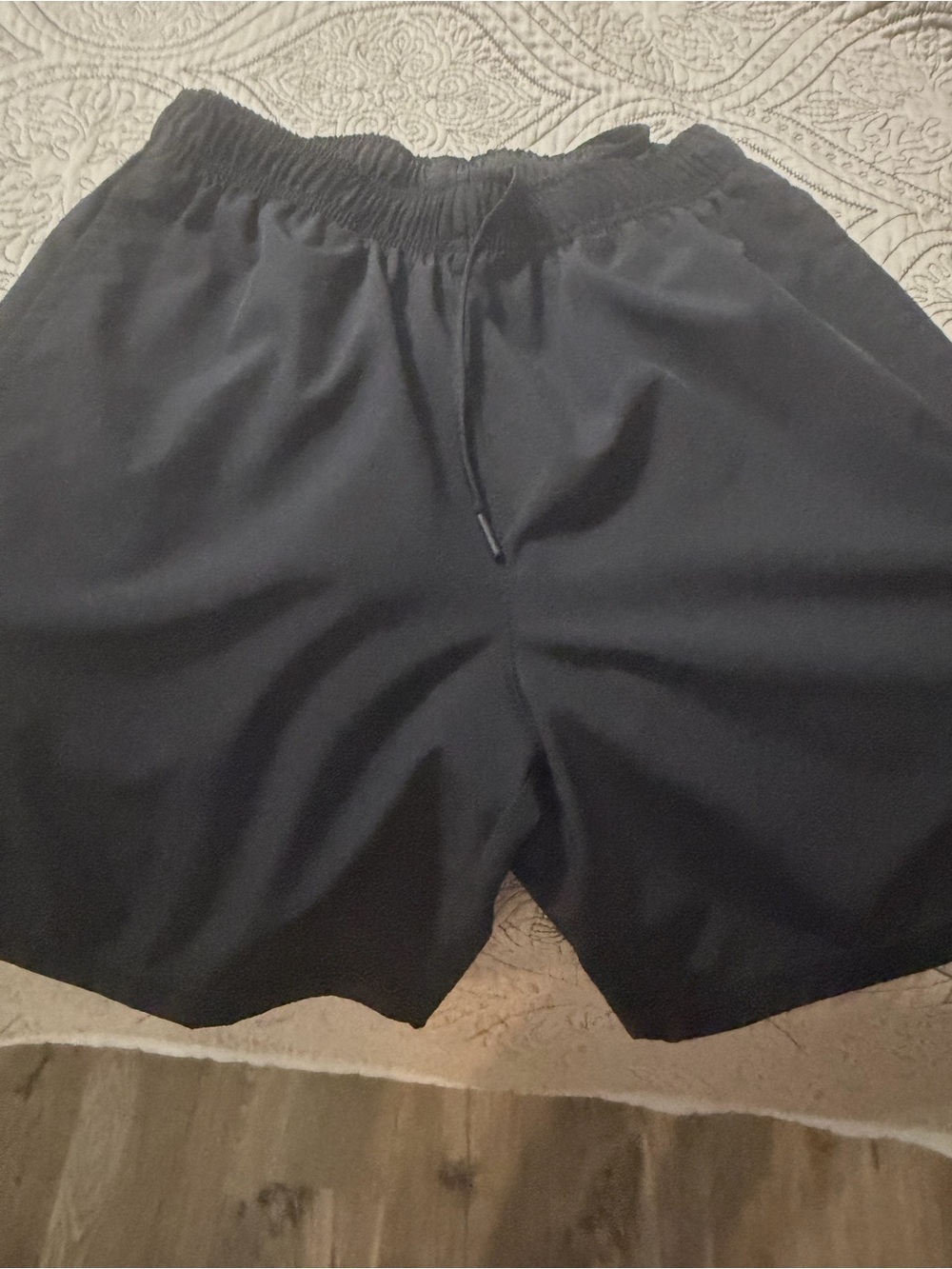 Layer 8 Men's Black Athletic Drawstring Shorts